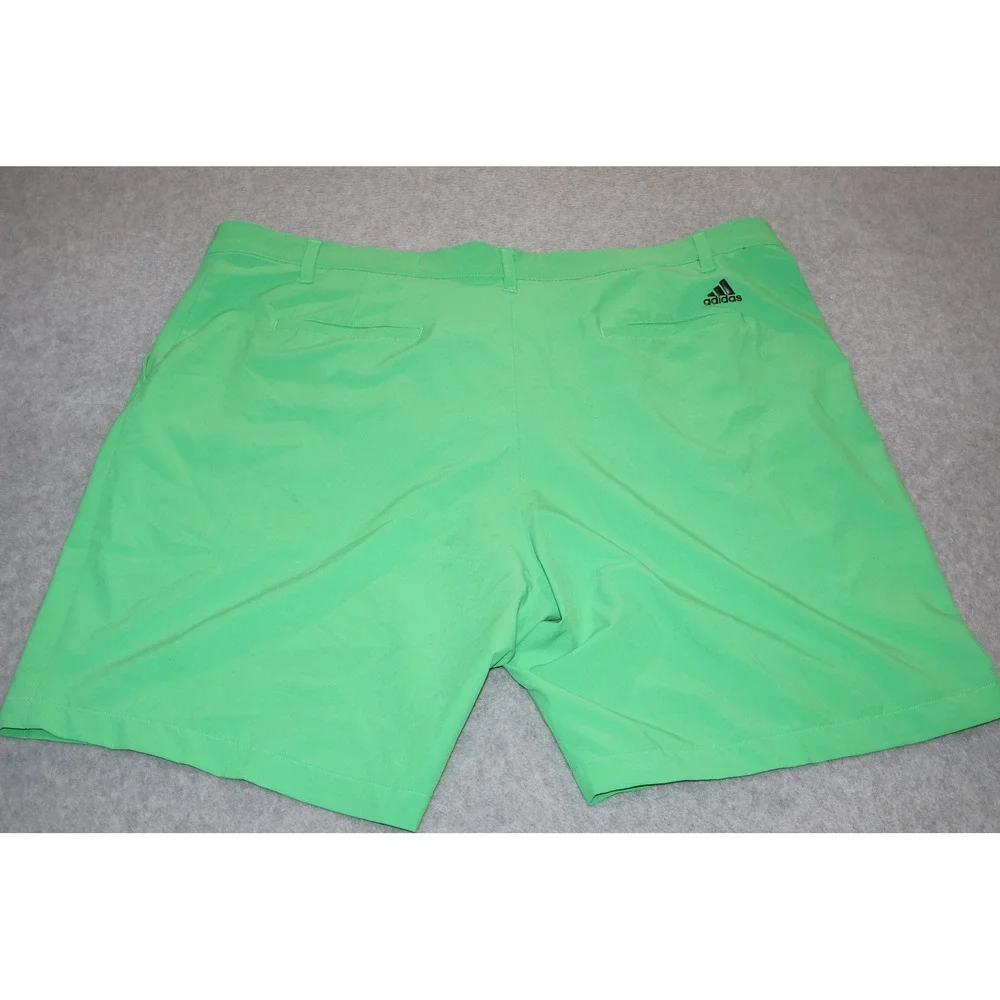 Adidas Golf Shorts Mens 42 Neon Green Performance Stretch Flat 9